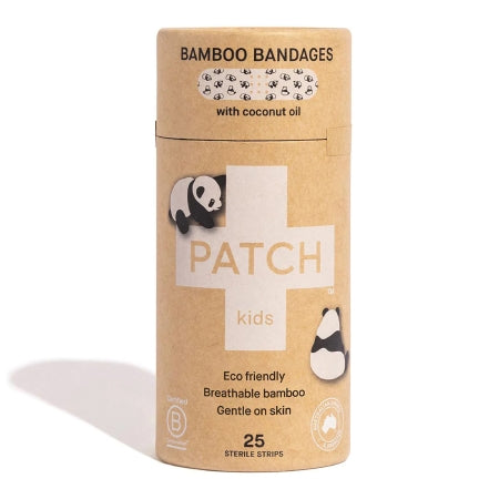 Patch Kids Panda Bamboo Bandages with Coconut Oil, 25 ct.