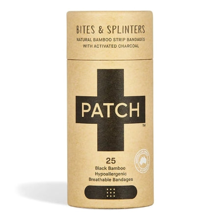 Patch Bamboo Adhesive Bandages with Charcoal, 25 ct.