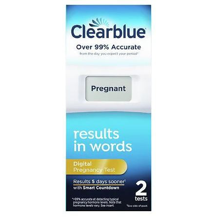 Clearblue Fertility Test / Home Test Device hCG Pregnancy Test Urine Sample 2 Tests CLIA Waived (BX)