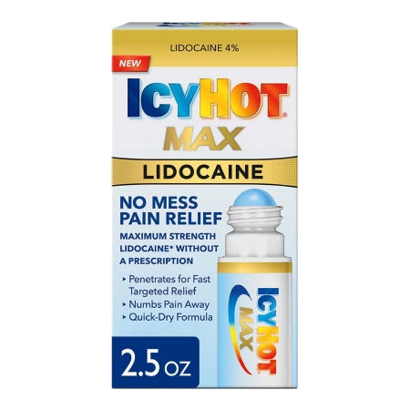 Icy Hot Max No Mess Pain Relief, Lidocaine, 2.5 oz.