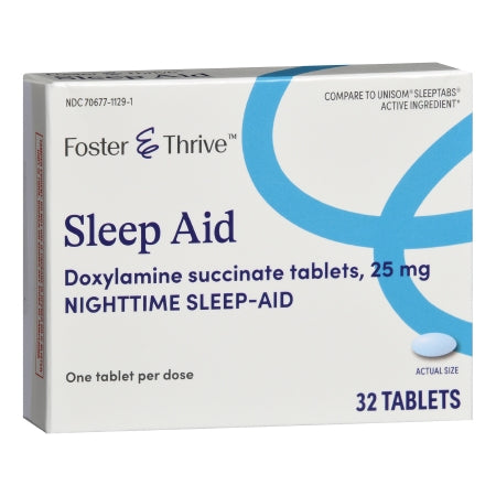 Foster & Thrive Doxylamine 25 mg Sleep Aid Tablets, 32 ct.