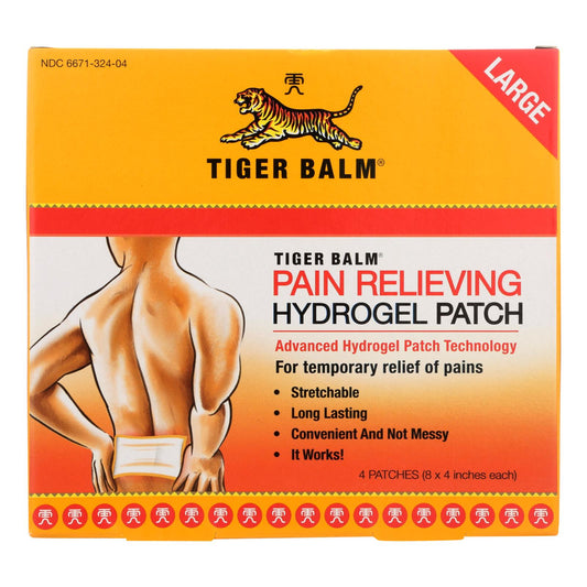 Tiger Balm Pain Relieving Large Patches - Case Of 6 - 4 Pack