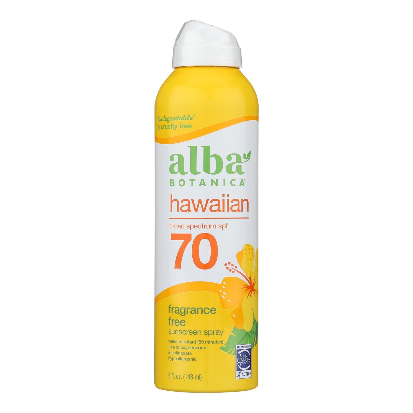 Alba Botanica Sunscreen Spray For Face Mineral SPF 70, 5 fl. oz.