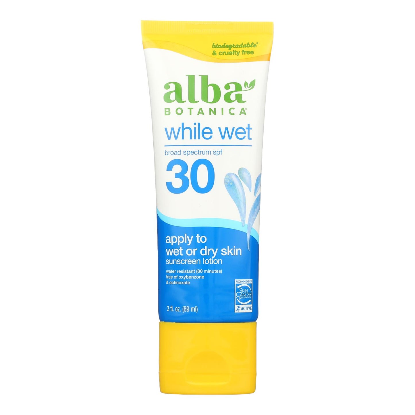 Alba Botanica - Sunscreen Lotion Whole Wet Spf30 - 1 Each-3 Fluid Ounces