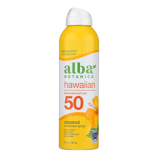 Alba Botanica Sunscreen Spray Coconut SPF 50, 5 fl. oz.