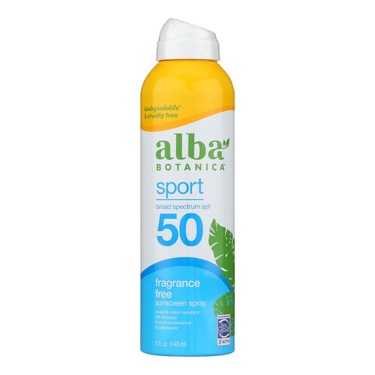 Alba Botanica Sport Sunscreen Spray SPF 50, 5 fl. oz.