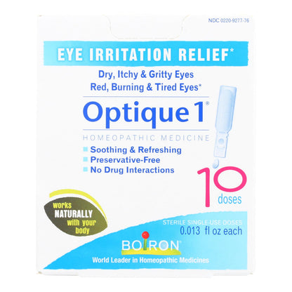 Boiron Optique 1 Minor Eye Irritation Drops, 10 Doses