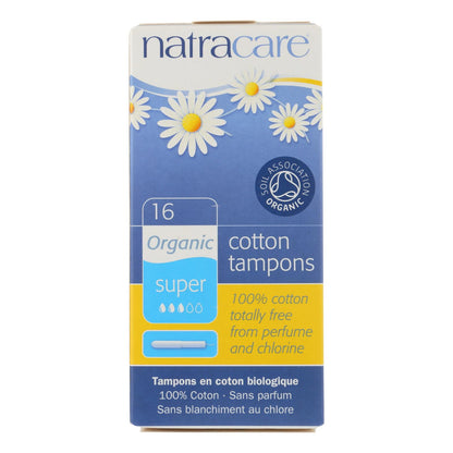 Natracare 100% Organic Cotton Tampons Super W/applicator - 16 Tampons