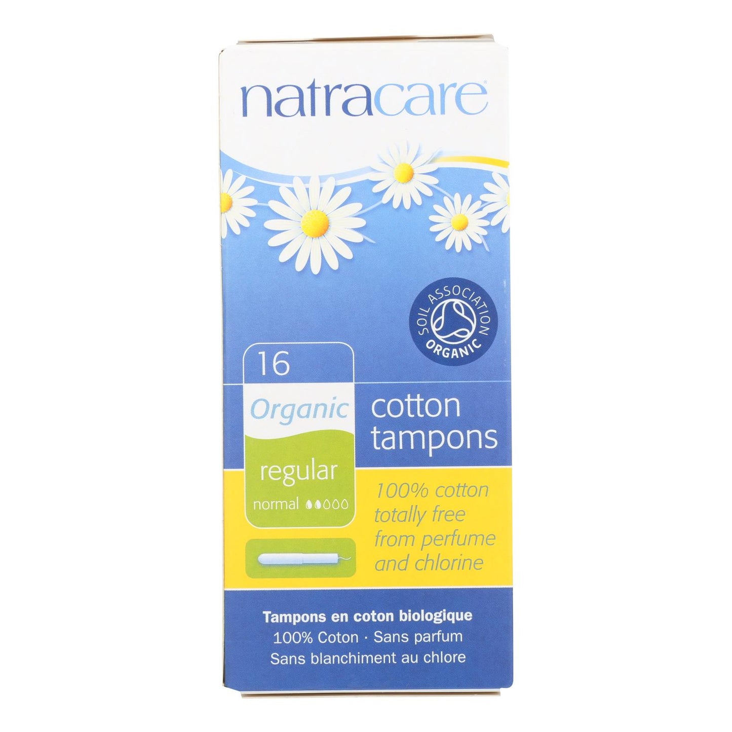 Natracare 100% Organic Cotton Tampons Regular W/ Applicator - 16 Tampons