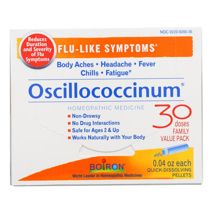 Boiron Oscillococcinum Flu Symptom Relief Pellets, 30 ct.