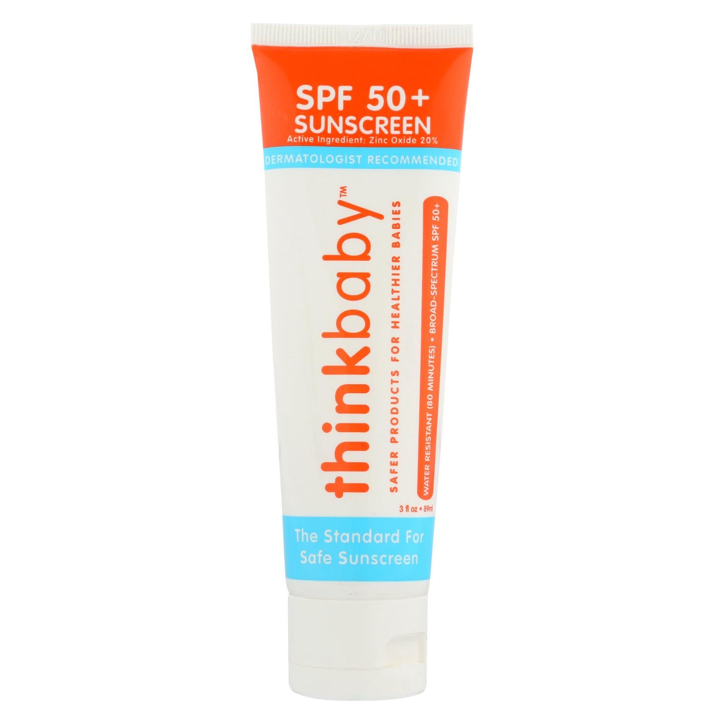 Thinkbaby Safe Mineral Sunscreen, SPF 50+, 3 fl. oz.