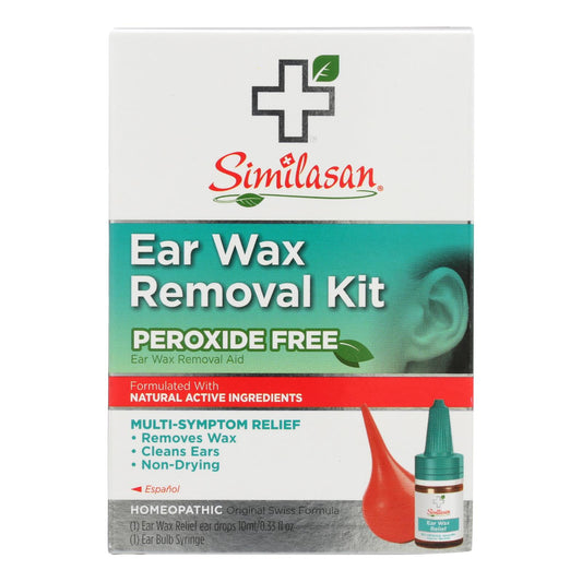Similasan Ear Wax Relief Ear Drops And Ear Wax Removal Kit, Peroxide Free