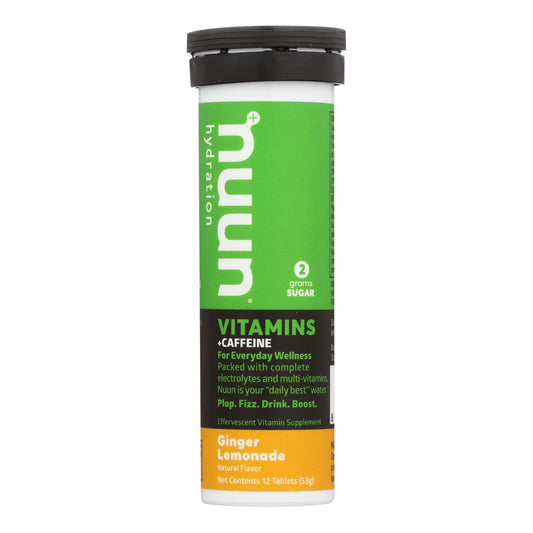 Nuun Hydration Electrolytes Energy Drink Tablets, Ginger Lemonade, 80 ct.