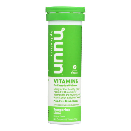 Nuun Hydration Vitamins Electrolytes Drink Tablets, Tangerine Lime, 80 ct.