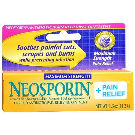 Neosporin Antibiotic + Pain Relief Cream, 0.5 oz. Tube