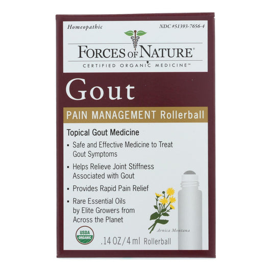 Forces Of Nature Gout Pain Management Rollerball, 4 Ml