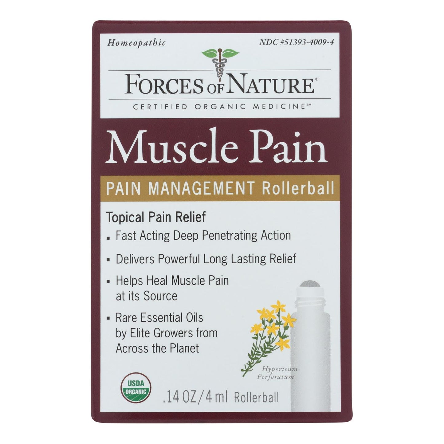 Forces Of Nature - Muscle Pain Management - 1 Each - 4 Ml