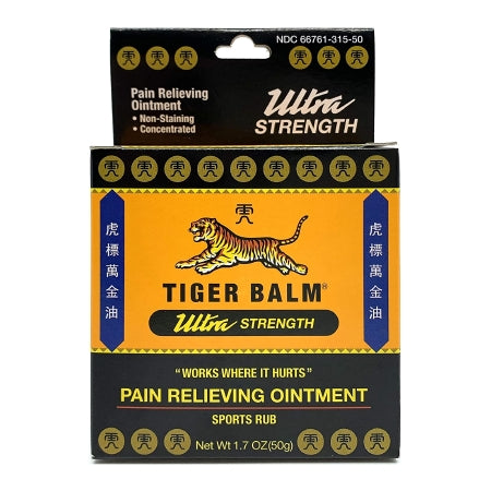 Topical Pain Relief Tiger Balm Ultra 11% Strength Camphor / Menthol Ointment 50 Gram