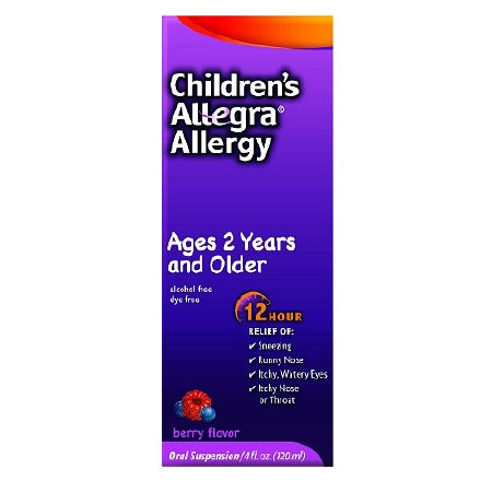 Children's Allegra Fexofenadine Allergy Relief, Berry, 4 fl. oz.