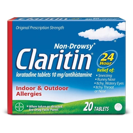 Claritin 24 HR Non-Drowsy Allergy Relief Tablets, 20 ct.