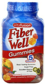 Fiber Supplement vitafusion* Fiber Well* Assorted Flavors Gummies 90 per Bottle 4 Gram Strength Fiber (BT)