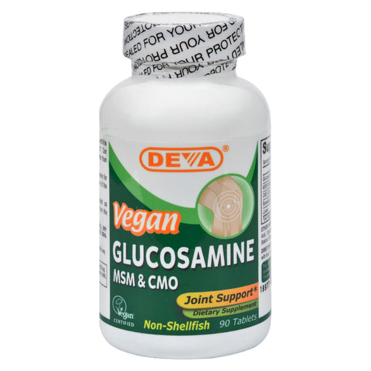 Deva Vegan Joint Support Vitamins, Glucosamine MSM And CMO, 90 Tablets
