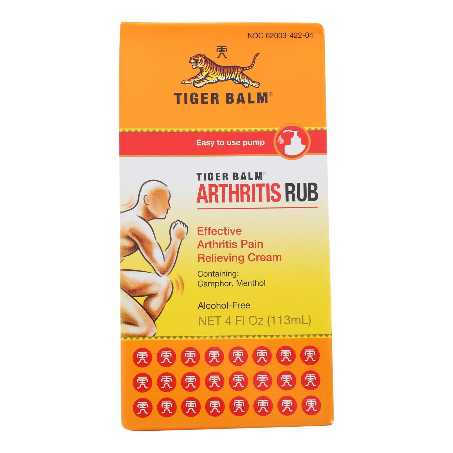 Tiger Balm Arthritis Rub Pain Relieving Cream, 4 Fl Oz