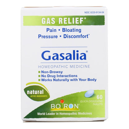Boiron Gasalia Gas Relief Meltaway Tablets, Unflavored, 60 ct.