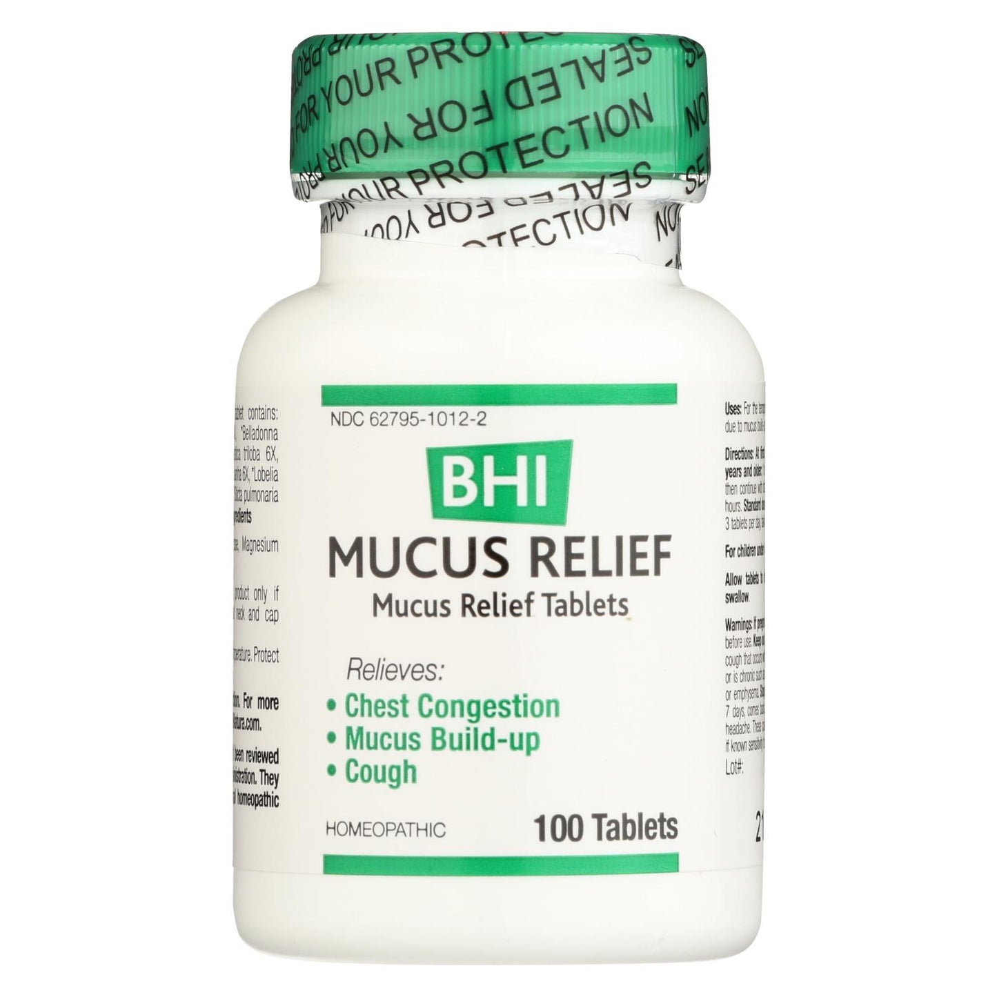 Bhi - Mucus Relief - 100 Tablets