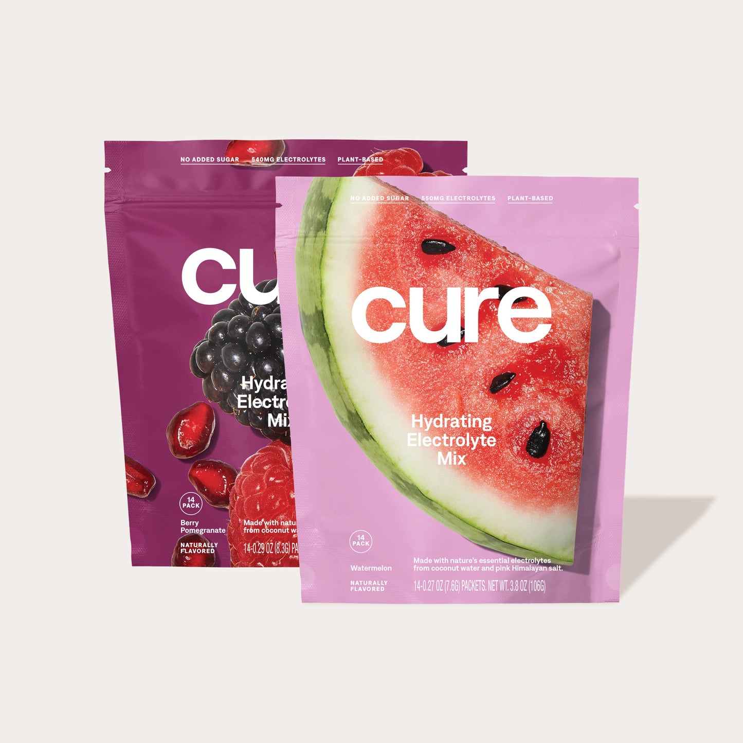 Cure Hydrating Electrolyte Mix Berry/Watermelon Bundle