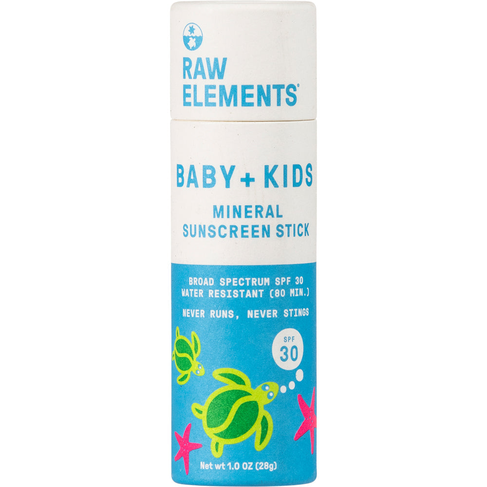 Raw Elements Baby and Kids Mineral Sunscreen SPF 30+ Stick, 1 fl. oz.