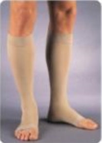 Jobst Compression Stockings Knee High X-Large Beige, Open Toe