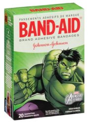 Band-Aid® Kid Design (Avengers) Adhesive Strip, Assorted Sizes, 20 ct
