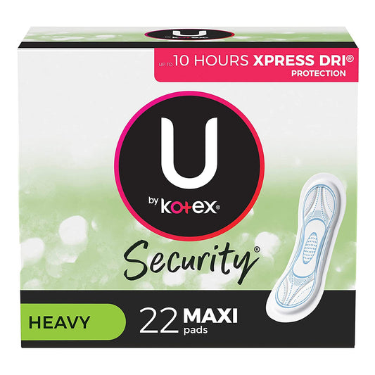 U by Kotex® Security® Maxi Pad, Heavy Absorbency, 22 ct