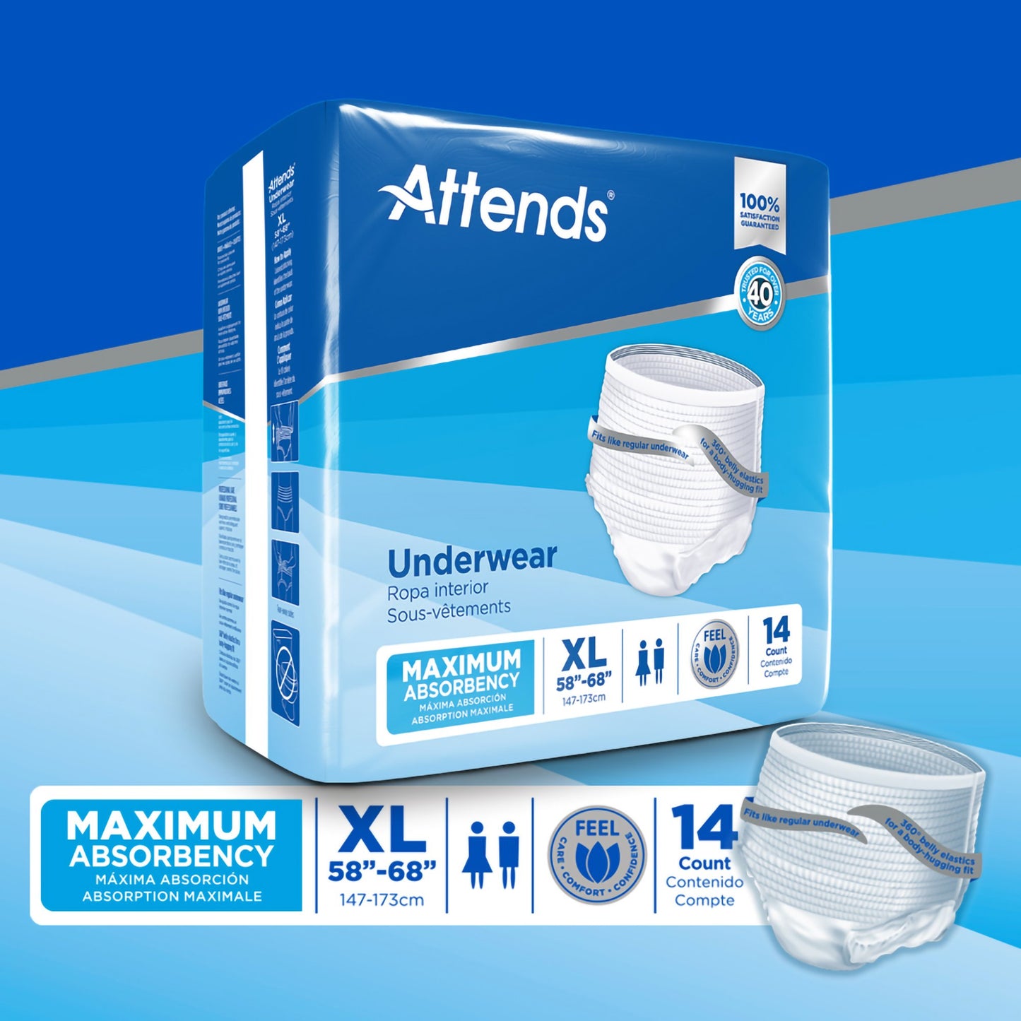 Attends® Extra Absorbency Underwear, X-Large, 14 ct