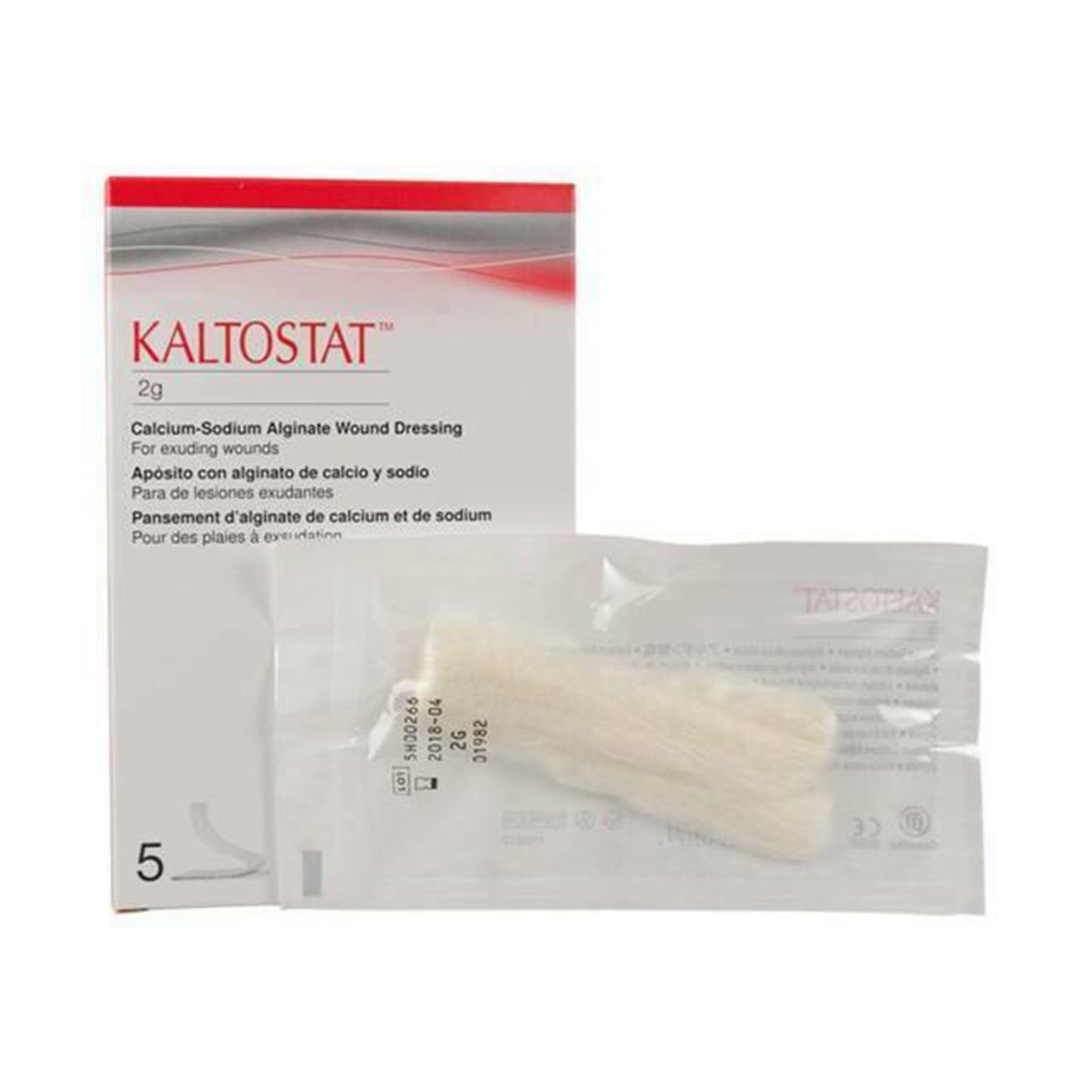 Kaltostat® Calcium Alginate Dressing, 2 Gram, 5 ct
