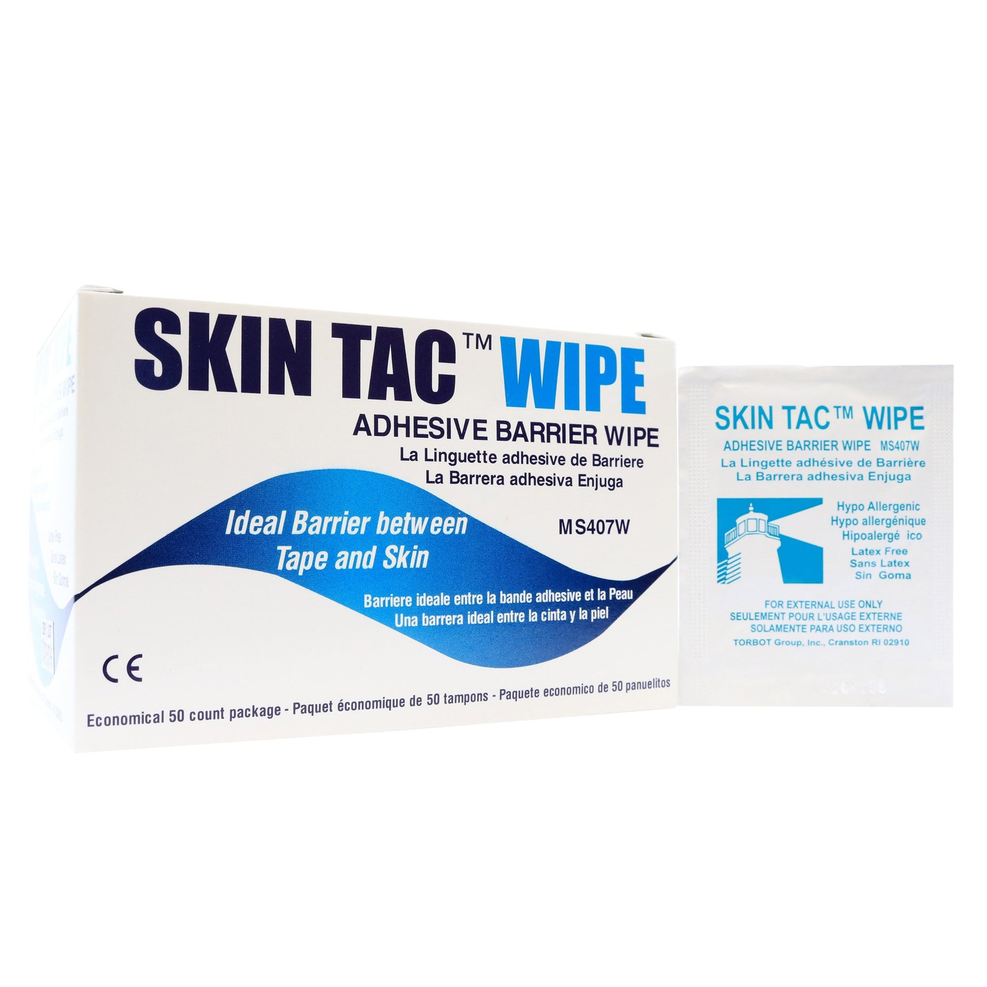 Skin Tac Adhesive Barrier Wipes- 50 count – Direct FSA