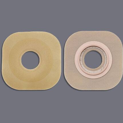 Ostomy Barrier FlexWear™ Precut, Standard Wear Without Tape 44 mm Flange Green Code System Hydrocolloid 1-1/4 Inch Opening