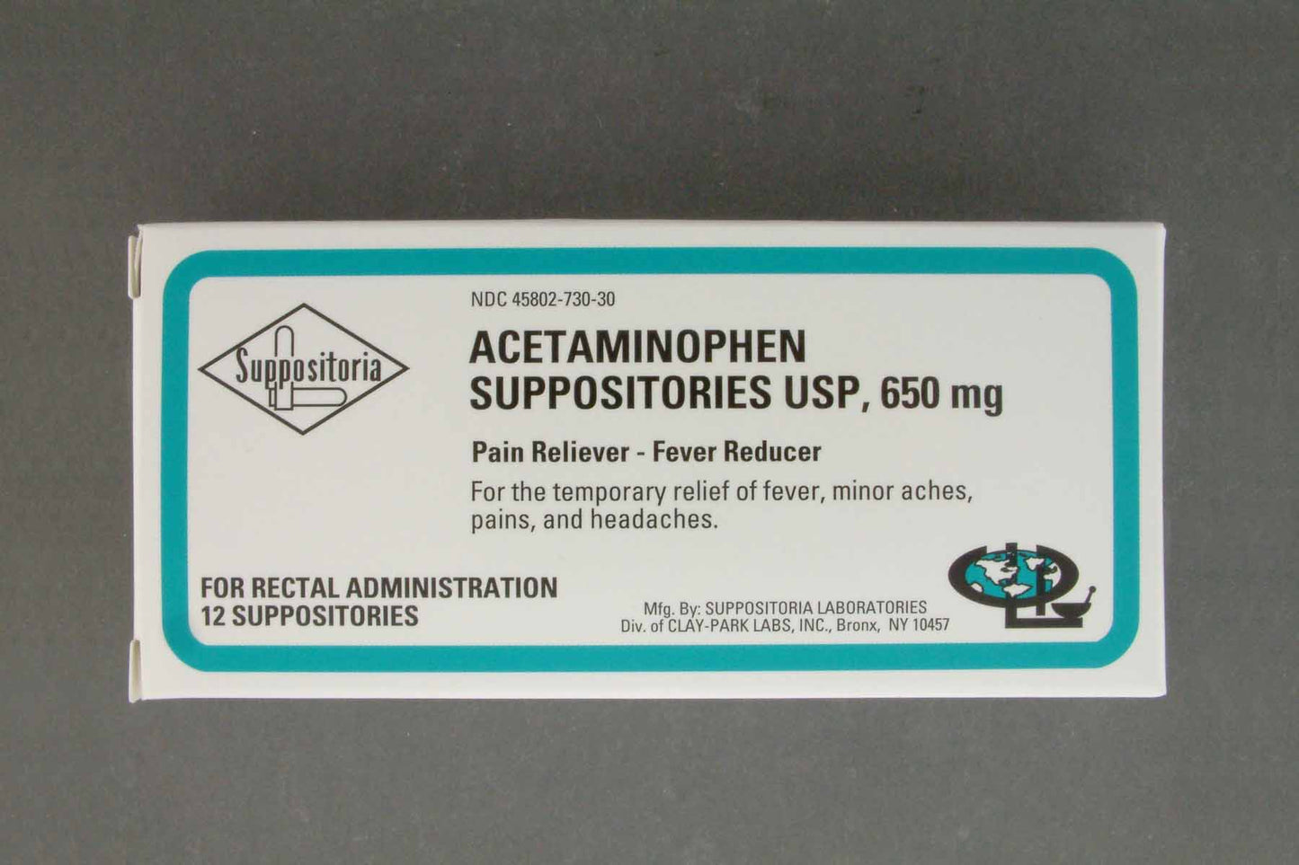 Suppositoria Acetaminophen Pain Relief Rectal Suppositories