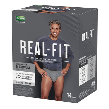 Depend® Real Fit® Maximum Absorbent Underwear, Small / Medium, 14 ct