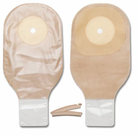 Premier™ One-Piece Drainable Clear Colostomy Pouch, 12 Inch Length, Up to 2.5 Inch Flange, 10 ct