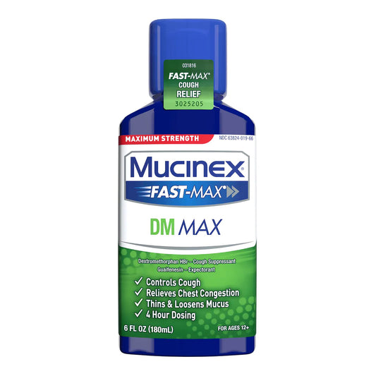 Mucinex® Fast-Max™ DM Max Strength Cough Relief, Cherry, 6 oz.