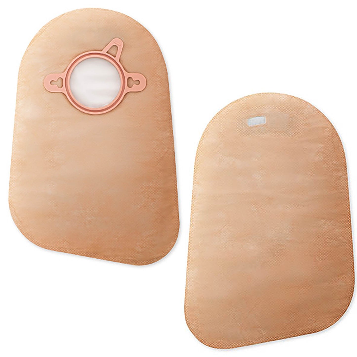 New Image™ Two-Piece Closed End Beige Filtered Ostomy Pouch, 9 " Length, 1.75 " Flange