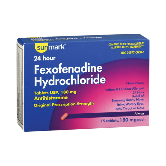 Sunmark® Fexofenadine Allergy Relief, 15 ct