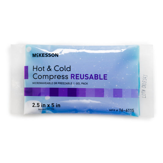 McKesson Cold and Hot Compress Pack, Reusable, 2-1/2 x 5 Inch