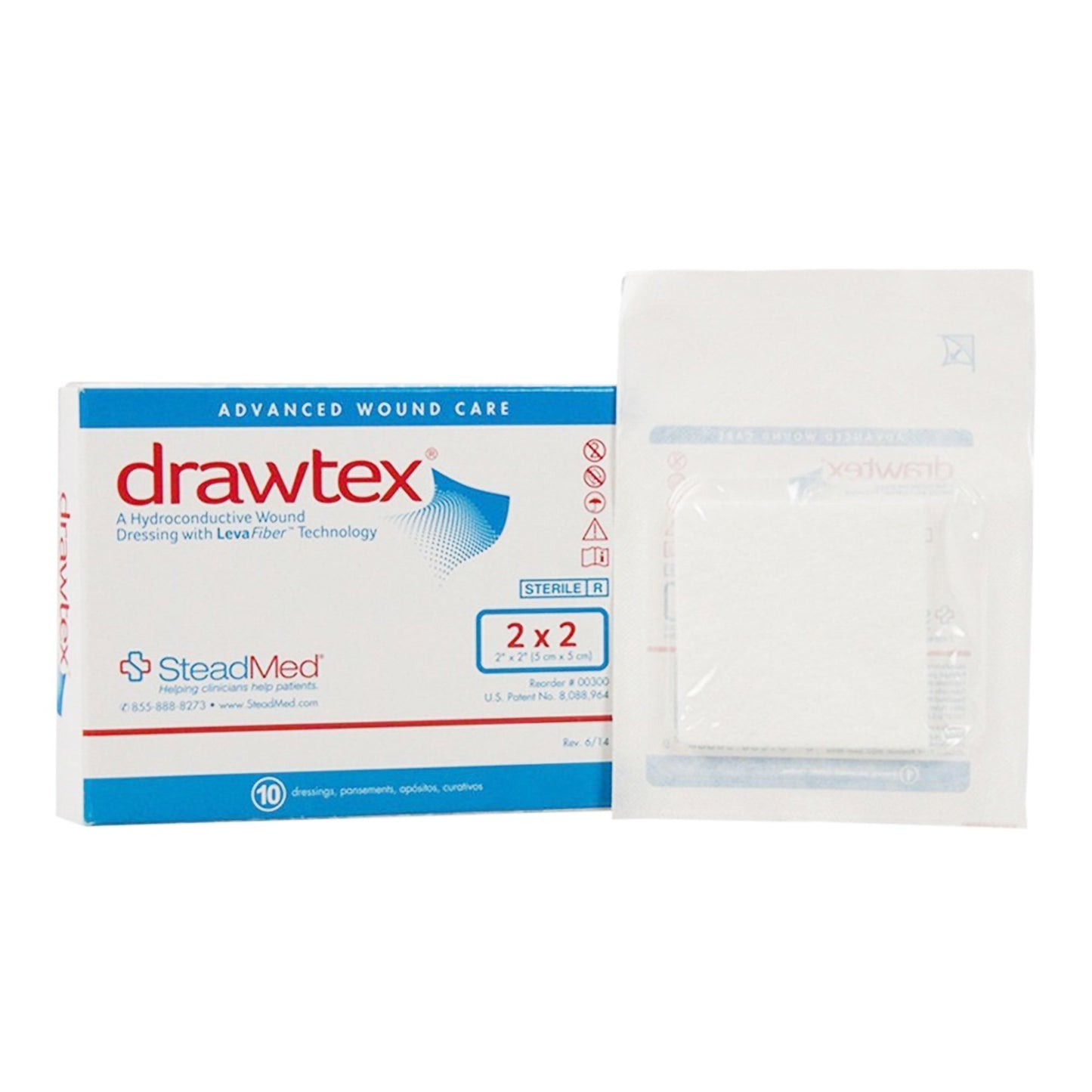 Drawtex® Nonadherent Dressing, 2 x 2 inch
