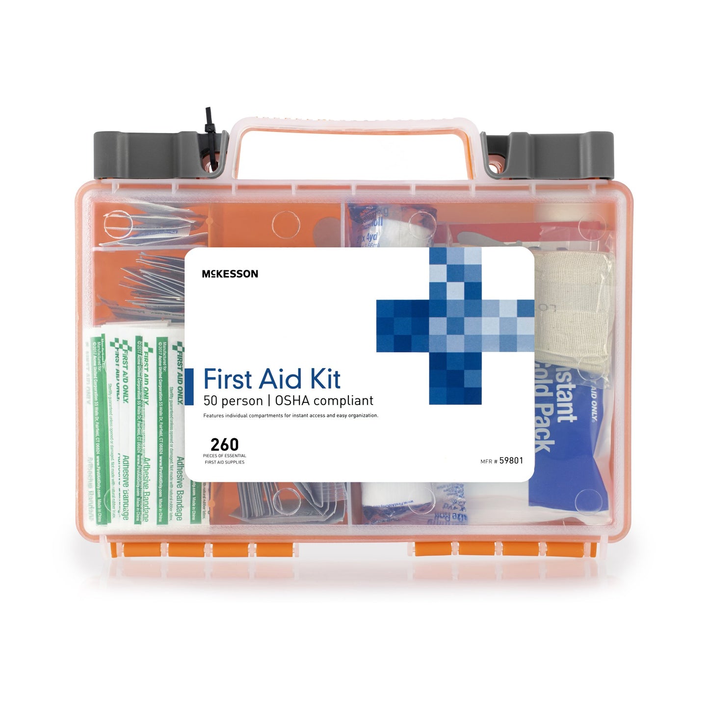 McKesson 50-Person First Aid Kit, 260 pcs.