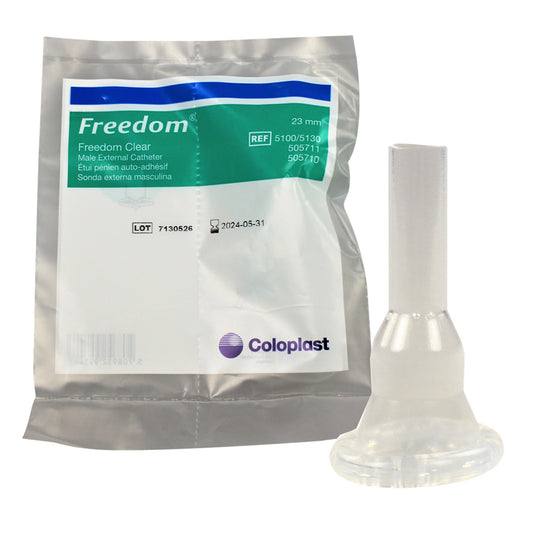 Coloplast Freedom Clear® Male External Catheter, Small, Seal