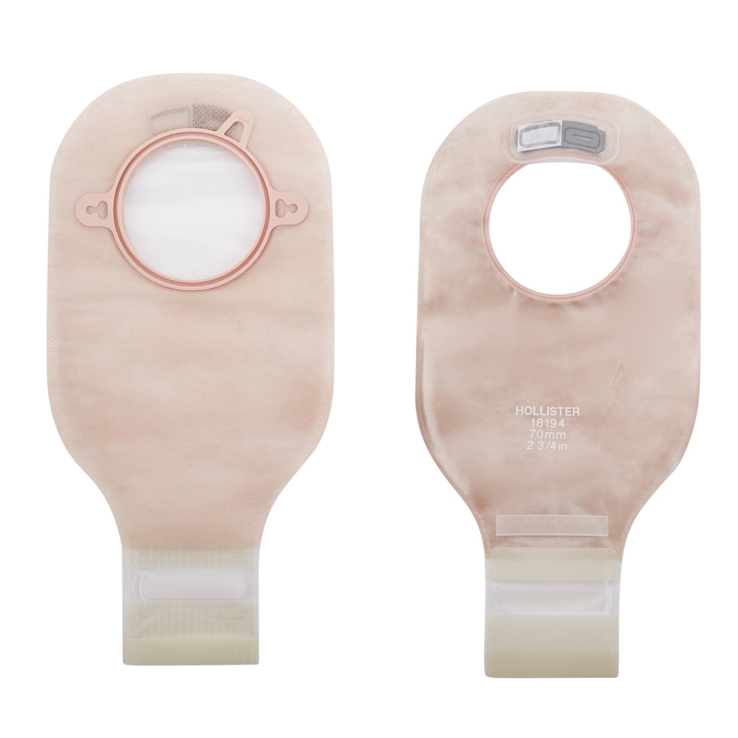 New Image™ Drainable Transparent Colostomy Pouch, 12 " Length, 2.75 " Flange 70mm