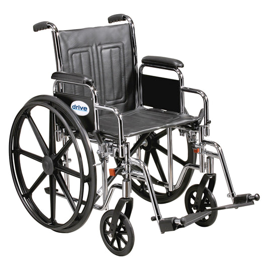 Drive™ Sentra EC HD Bariatric Wheelchair, 20-Inch Seat Width